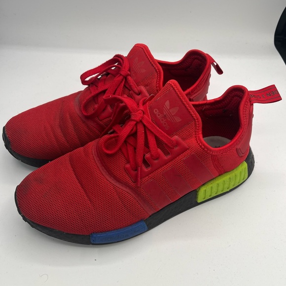 Adidas NMD R1 Multicolor Red Blue Yellow Mens Size 11 - Picture 2 of 8